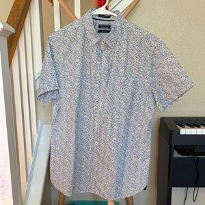 Denim & Flower Blue and White Patterned Shirt